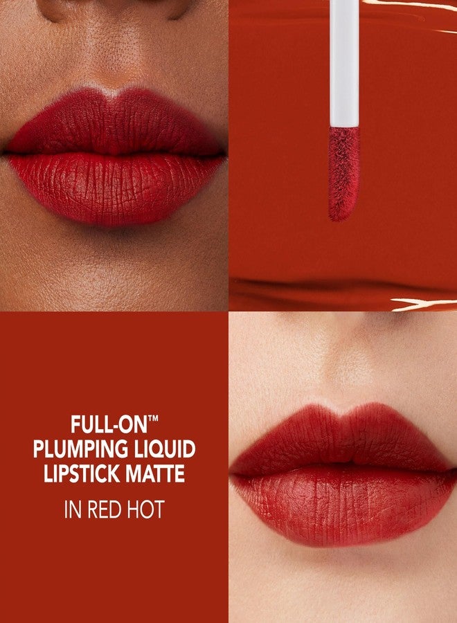 Buxom Full-On Plumping Liquid Matte Lipstick, Red Hot - Image 2